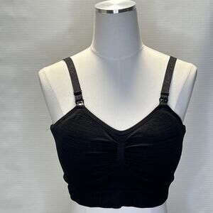 Kindred Bravely Sublime Nursing Bra Size Large Black Hands Free Pumping